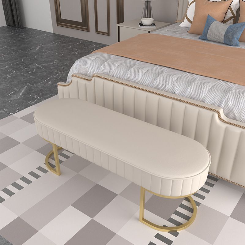 15.6-inch Width Modern Seating Bench Cushioned Metal Solid Color Bench Clearhalo 'Benches' 'Chairs & Seating' 'furn' 'furn_benches' 'Furniture' 'Living Room Furniture' 1200x1200_663450d7-0d3f-47d8-8feb-823b474e2bf0