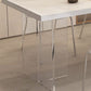 Modern Table in White for Restaurant Rectangle Table with Acrylic Base Clearhalo 'Dining Tables & Seating' 'Dining Tables' 'dining_table' 'furn' 'furn_dining_table' 'Furniture' 'furniture_dining_table' 'Kitchen & Dining Furniture' 'kitchen' 'kitchen_dining_table' 1200x1200_66352737-d491-4223-9f72-83b332815360