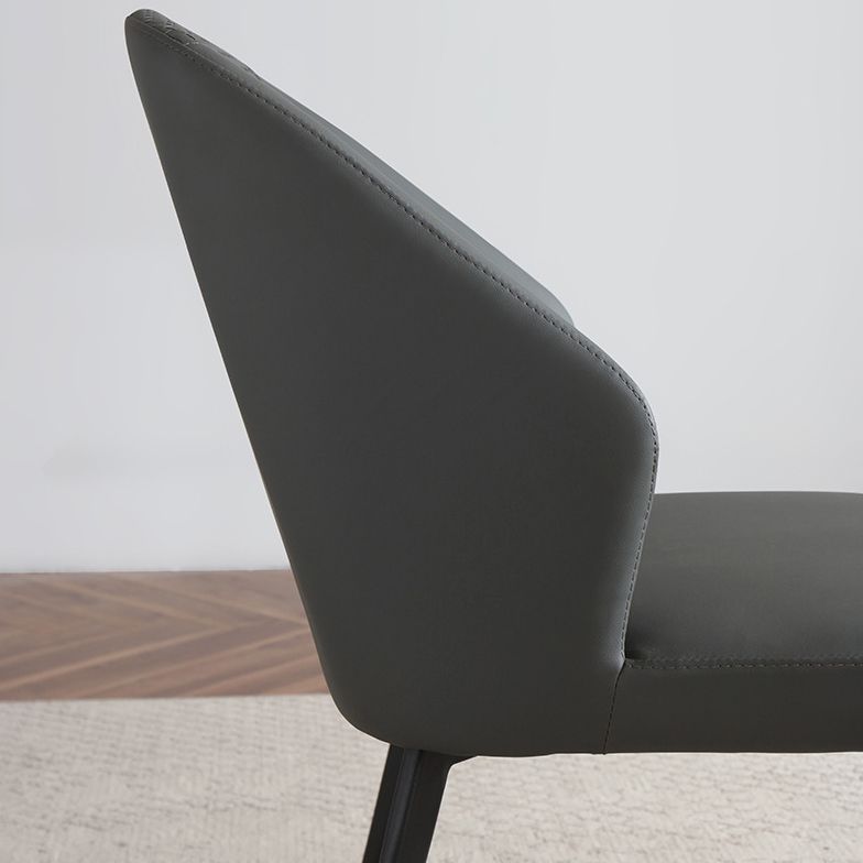 Silla contemporánea sillas laterales de viento sin brazo para la cocina con patas de metal