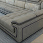 Grey Traditional Sectional Washable Pillow Top Arm Sectional for Living Room