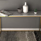 Tabella della console del rettangolo di marmo Glam Ironcraft Accent Table per Hall