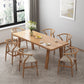Solid Wood Top Dining Table Traditional Luxury Table with 4 Legs Clearhalo 'Dining Tables & Seating' 'Dining Tables' 'dining_table' 'furn' 'furn_dining_table' 'Furniture' 'furniture_dining_table' 'Kitchen & Dining Furniture' 1200x1200_66376ca2-ff00-45e1-a6b0-29e32df37cef