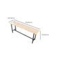 Metal 41.3-inch Bar Table Rectangular Wood Top Bistro Pub Table with Black Base Clearhalo 'Bar Furniture' 'Bar Tables' 'bar_tables' 'furn' 'furn_bar_tables' 'Furniture' 'Kitchen & Dining Furniture' 1200x1200_66379ba8-348b-4489-a8c1-e4ab9c70605d