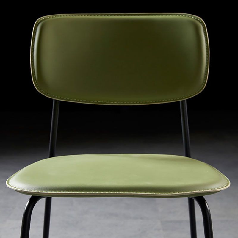 Contemporary Style Kitchen Metal Dining Chairs Dining Armless Side Chair Clearhalo ' kitchen&dining_furn' 'Dining Chairs' 'Dining Tables & Seating' 'dining_chair' 'furn' 'furn_dining_chair' 'Furniture' 'furniture_dining_chair' 'Kitchen & Dining Furniture' 'kitchen' 1200x1200_6639365c-c492-47ac-9a35-fb53ba37da11