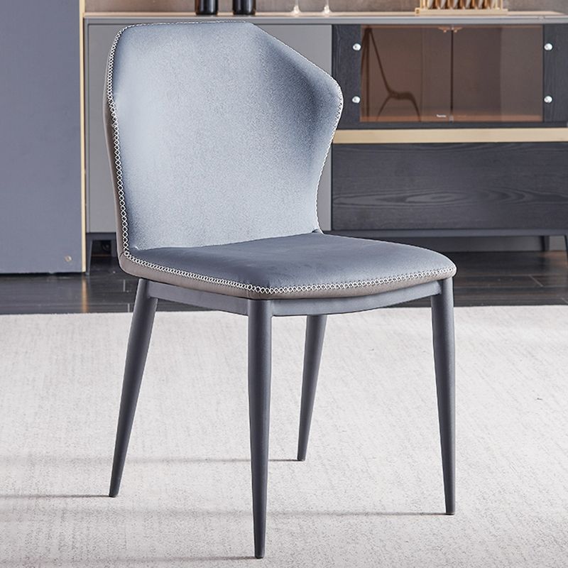 Contemporary Style Armless Wingback Chair Leather Dining Chairs Clearhalo ' kitchen&dining_furn' 'Dining Chairs' 'Dining Tables & Seating' 'dining_chair' 'furn' 'furn_dining_chair' 'Furniture' 'furniture_dining_chair' 'Kitchen & Dining Furniture' 'kitchen' 1200x1200_663bc139-0e01-454e-88f0-74bcc059b3c3