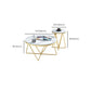 Frame Glam Cocktail Table Stone Round Nesting Coffee Table Set Clearhalo 'Coffee & Accent Tables' 'Coffee Tables' 'coffee_tables' 'furn' 'furn_coffee_tables' 'Furniture' 'Living Room Furniture' 1200x1200_663cbd16-8f1e-4702-a441-08e977040466
