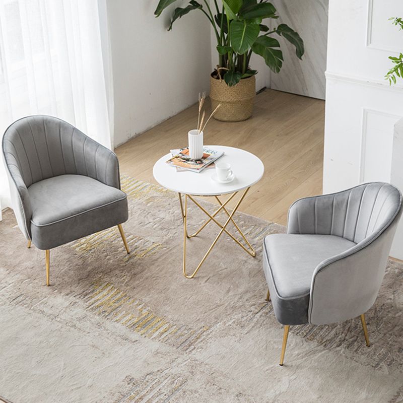 Contemporary Style Upholstered Arm Dining Chair Solid Back Side Chair for Home Clearhalo ' kitchen&dining_furn' 'Dining Chairs' 'Dining Tables & Seating' 'dining_chair' 'furn' 'furn_dining_chair' 'Furniture' 'furniture_dining_chair' 'Kitchen & Dining Furniture' 'kitchen' 1200x1200_663db74d-2ebf-4e06-b228-85ef5aeeb768