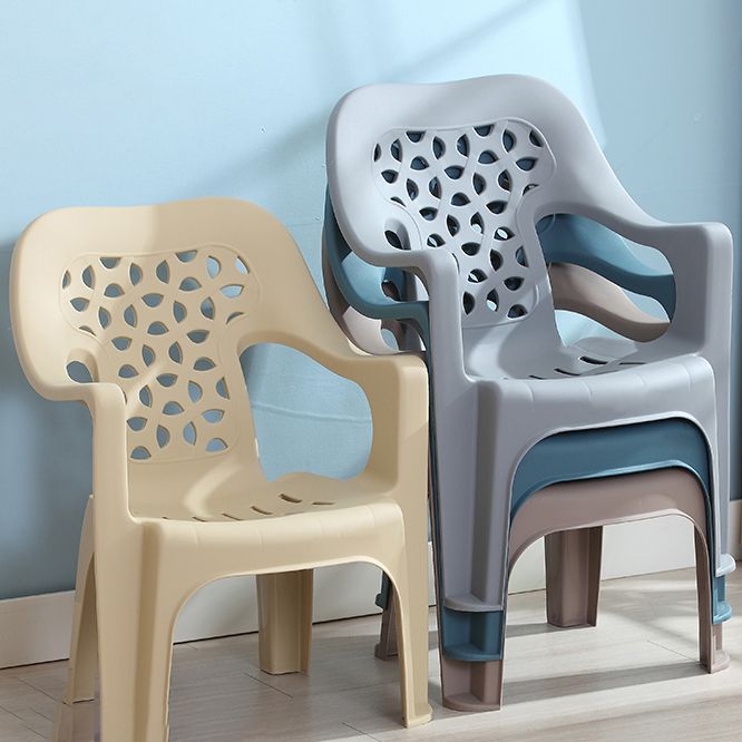 Modern Indoor Dining Armchair Home Stackable Plastic Dining Arm Chairs Clearhalo ' kitchen&dining_furn' 'Dining Chairs' 'Dining Tables & Seating' 'dining_chair' 'furn' 'furn_dining_chair' 'Furniture' 'furniture_dining_chair' 'Kitchen & Dining Furniture' 'kitchen' 1200x1200_663f2042-7e80-4057-8b23-f8c899291469