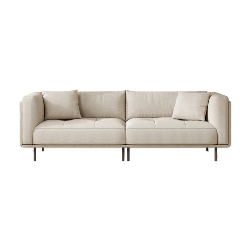 Contemporary Tuxedo Arm Cushions Sofa Faux Leather Standard Sofa with Pillows Clearhalo 'furn' 'furn_sofas' 'Furniture' 'Living Room Furniture' 'Sofa' 'sofas' 1200x1200_6640645d-abcd-4249-a922-b1f8a18371cf