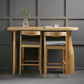 Solid Wood Counter Table with Specialty Table Top Legs Table - 41.3" H Clearhalo 'Bar Furniture' 'Bar Tables' 'bar_tables' 'furn' 'furn_bar_tables' 'Furniture' 'furniture_bar_tables' 'Kitchen & Dining Furniture' 1200x1200_664168c1-b02d-4911-8950-57a2001a5675