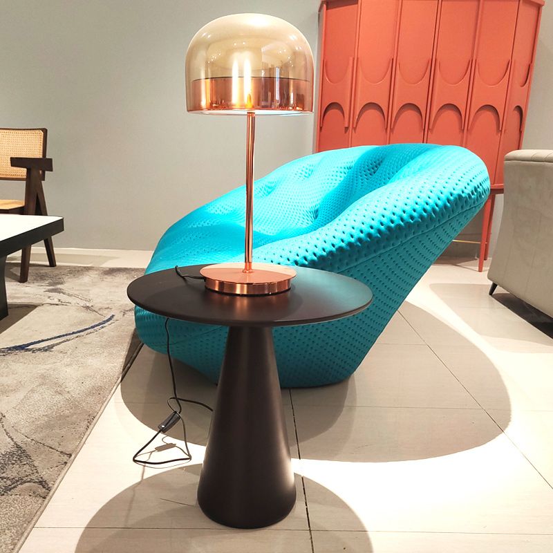 Table de métal de base de piédestal rond