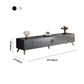 Consola de TV con almacenamiento cerrado, mueble de madera estilo Glam, con cajones y puertas