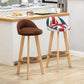 Scandinavian Upholstered Footrest Barstool Matte Finish Wood Bristol Stool Clearhalo 'Bar Furniture' 'Bar Stools' 'bar_stools' 'furn' 'furn_bar_stools' 'Furniture' 'furniture_bar_stools' 'Kitchen & Dining Furniture' 1200x1200_66423e6e-29ad-4da5-9366-1b6dc3446d6d
