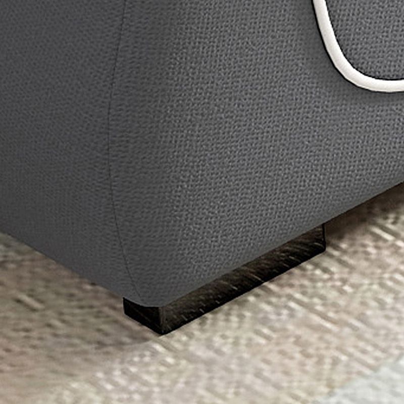 Contemporary Cushion Back Sofa and Chaise Living Room L-Shape Sectional Clearhalo 'Furniture' 'furniture_sectionals' 'kitchen' 'kitchen_sectionals' 'Living Room Furniture' 'Sectionals' 1200x1200_66450b09-e2c2-4c87-b7ff-d6bace91b54f