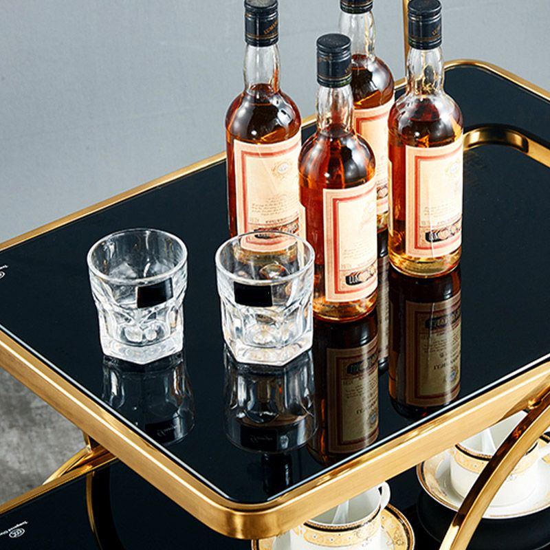 Home Dining Rectangular Prep Table Modern 3-Tier Kitchen Trolley Clearhalo 'furn' 'furn_kitchen_islands_carts' 'Furniture' 'Kitchen & Dining Furniture' 'Kitchen Islands & Carts' 'kitchen_islands_carts' 1200x1200_664594b0-2c36-475a-8fed-9c0fccbd1961