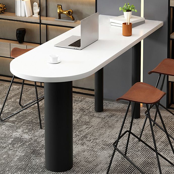 1/2/3/4 stukken industriële onregelmatige vorm pubtafel set houten toonbanktafel met ontlasting