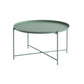 Cross Legs Tray Top Coffee Table Round Metallic Cocktail Table Clearhalo 'Coffee & Accent Tables' 'Coffee Tables' 'coffee_tables' 'furn' 'furn_coffee_tables' 'Furniture' 'Living Room Furniture' 1200x1200_6646e1a3-31fe-4b96-88d0-e48210928ba4