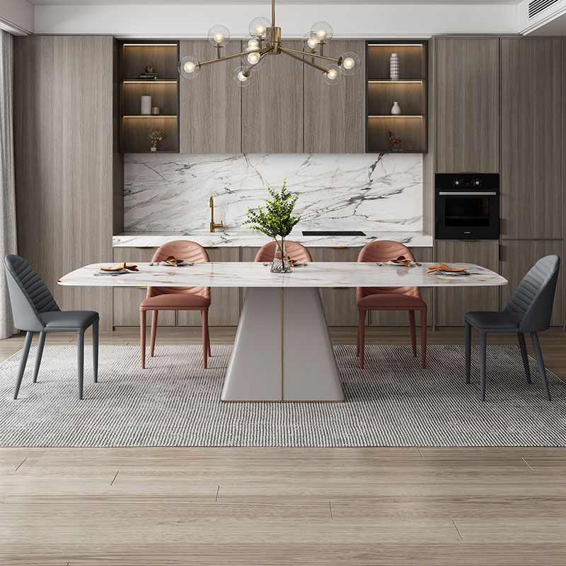 1/4/6/9 Pcs Dining Chairs Set White Rectangular Dining Set with Leather Chairs Clearhalo 'Dining Room Sets' 'Dining Tables & Seating' 'dining_room_set' 'furn' 'furn_dining_room_set' 'Furniture' 'furniture_dining_room_set' 'Kitchen & Dining Furniture' 'kitchen&dining_furn' 'kitchen' 1200x1200_6648535c-7b87-4010-85ab-70b52227a01d