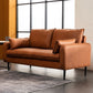 Contemporary Pillow Back Couch Square Arm Leather Sofa for Living Room Clearhalo 'furn' 'furn_sofas' 'Furniture' 'furniture_sofas' 'Living Room Furniture' 'Sofa' 'sofas' 1200x1200_664a337f-bbac-415a-85ea-fcd4049d4717