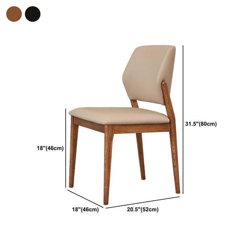 Contemporary Side Dining Chairs Open Back Dining Room Chair for Home Clearhalo 'Dining Chairs' 'Dining Tables & Seating' 'dining_chair' 'furn' 'furn_dining_chair' 'Furniture' 'Kitchen & Dining Furniture' 1200x1200_664bf74a-61d6-4eba-846f-a6562766e9b8