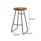 Juego de mesa de Pub rectangular moderna de 1/4/5/6 piezas, mesa de mostrador de madera con taburetes sin respaldo