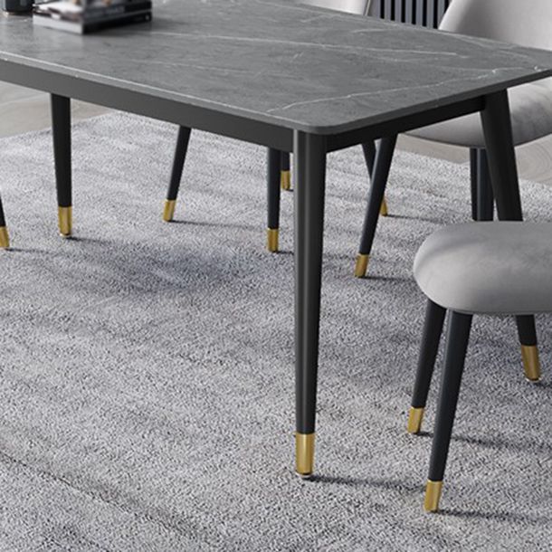 Glam 1/2/3/5/7 Pieces Dining Set Rectangular Sintered Stone Dining Table Set Clearhalo 'Dining Room Sets' 'Dining Tables & Seating' 'dining_room_set' 'furn' 'furn_dining_room_set' 'Furniture' 'furniture_dining_room_set' 'Kitchen & Dining Furniture' 1200x1200_664f14d9-8632-43c1-af1d-0c5def429f19