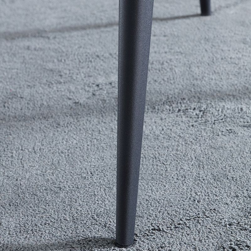 Silla lateral del ala de la silla de comedor de cuero de cuero sintética para uso doméstico