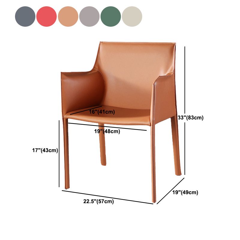 Silla de comedor contemporánea de la silla de cuero del hogar de cuero del hogar