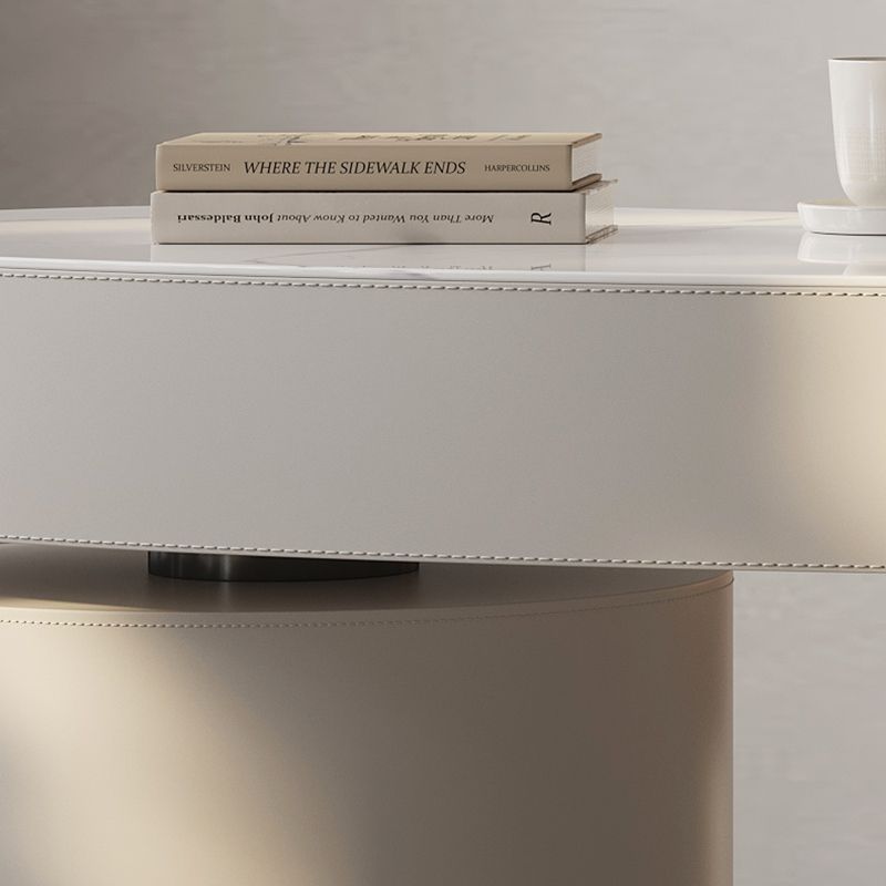 MODERNA STONE OFFICIO 4 cassetti 23.62 "W di scrittura con base di piedistallo