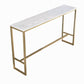 Modern Bar-height Table with Gold Base 41.3-inch Height Table Top Bar Table Clearhalo 'Bar Furniture' 'Bar Tables' 'bar_tables' 'furn' 'furn_bar_tables' 'Furniture' 'Kitchen & Dining Furniture' 1200x1200_6652ab37-39b6-428c-882d-bec759f32506