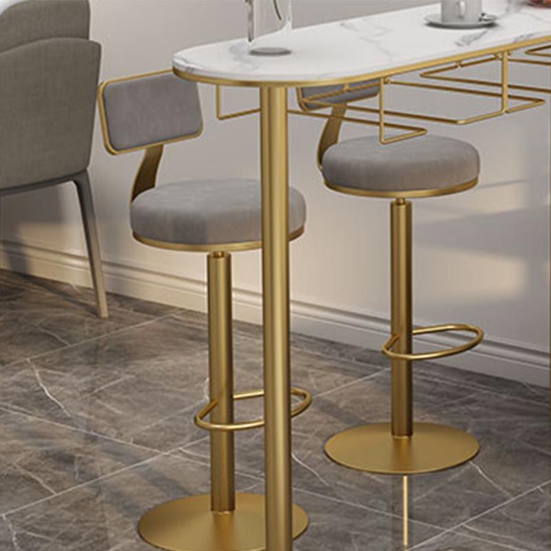 Tavolo da vino moderno bar in pietra di vino altezza barra doppia tavolo da cocktail piedistallo