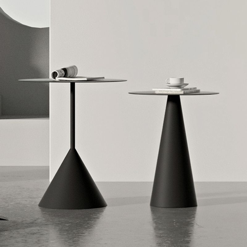 ミッドセンチュリーモダンペデスタルコーヒーテーブルメタルラウンドカクテルテーブル