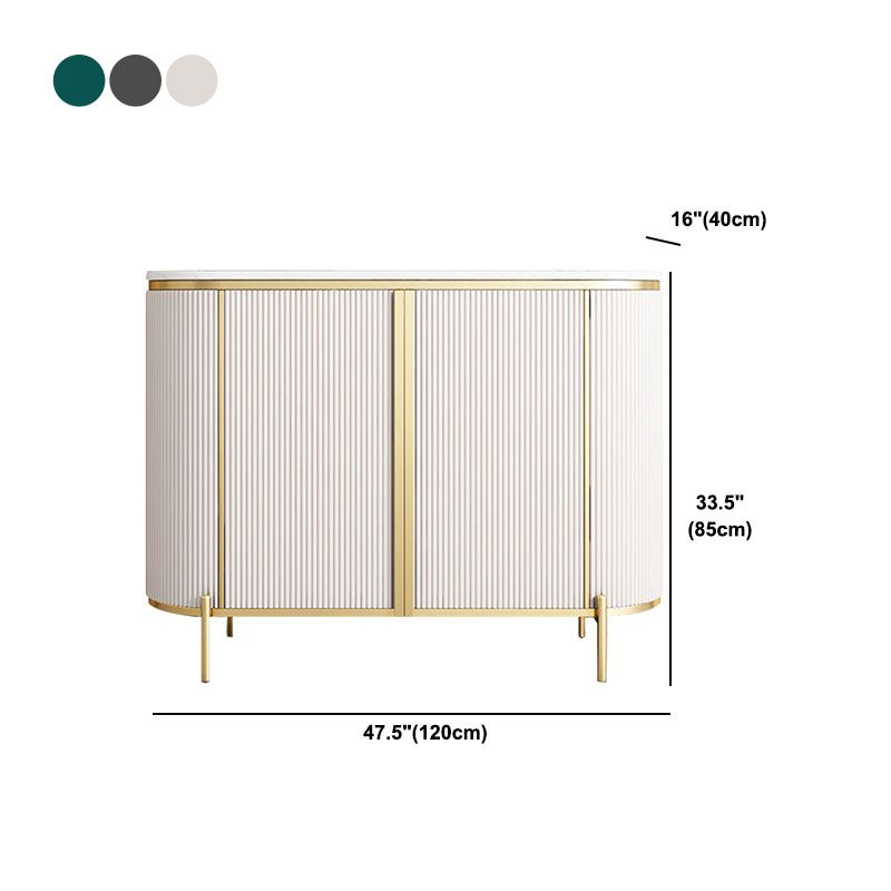 Technischer Holzbuffet Ständer mit Schränken Glam Buffet Sideboard