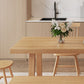 Modern massief houten meubels 1/2/3/4/5/6/7 PCS Standaardhoogte eetkamertafel set