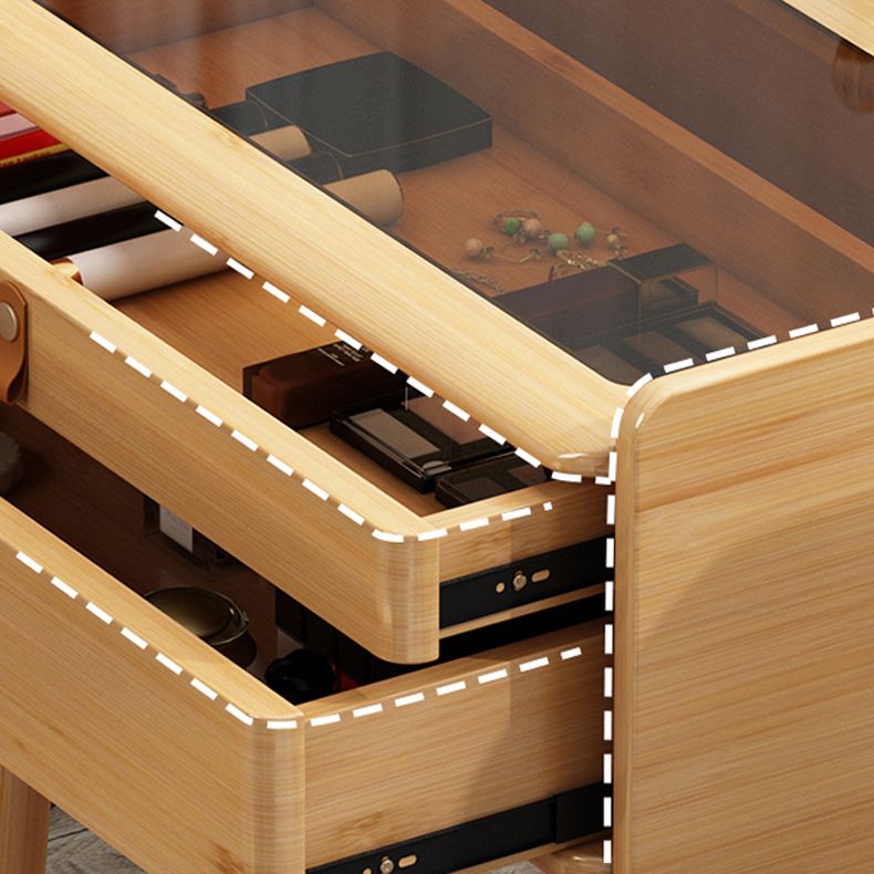 Mident secolo moderno moderno tavolo da trucco vanità per vanità mirrorl con cassetti per la camera da letto