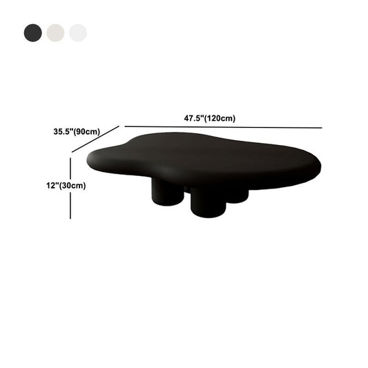 11.81" Tall Scandinavian Style Cocktail Table 4 Legs Coffee Table