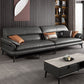Leather Sofa in Gray Pillow Top Arm Cushions Modern Sofa for Living Room Clearhalo 'furn' 'furn_sectionals' 'Furniture' 'furniture_sectionals' 'kitchen' 'kitchen_sectionals' 'Living Room Furniture' 'Sectionals' 1200x1200_6656b8fd-54a2-49b1-9e41-f7c60bf15a68