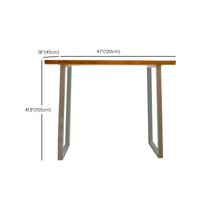Contemporary Indoor Bar Dining Table Rectangle Wood Top Bar Table Clearhalo 'Bar Furniture' 'Bar Tables' 'bar_tables' 'furn' 'furn_bar_tables' 'Furniture' 'Kitchen & Dining Furniture' 1200x1200_66584a52-cd6a-4c62-a5be-c9c0df5ba5b4