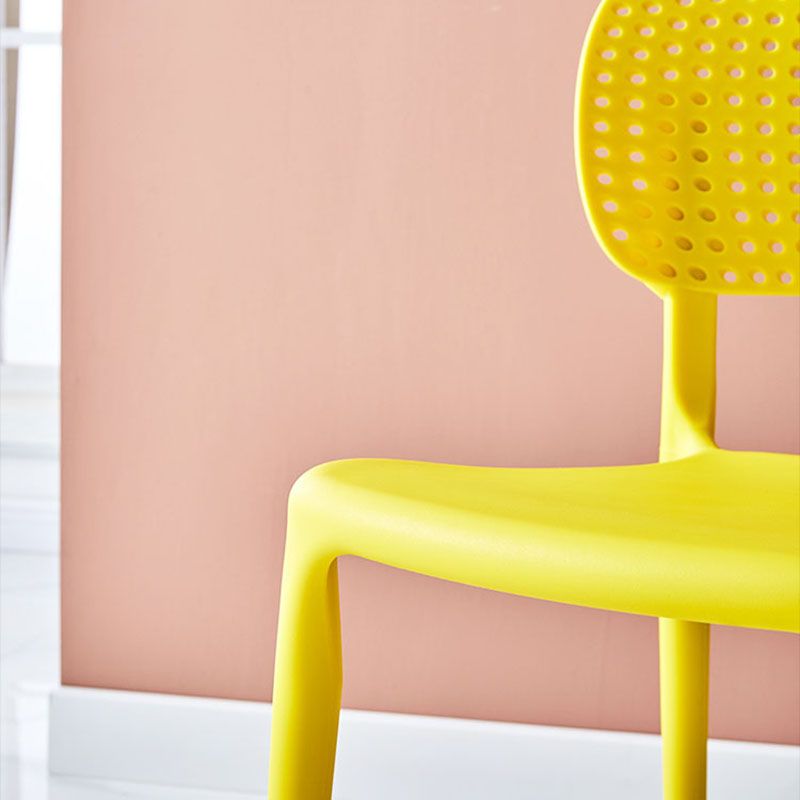 Stackable Plastic Home Side Chair Contemporary Open Back Dining Chair Clearhalo ' kitchen&dining_furn' 'Dining Chairs' 'Dining Tables & Seating' 'dining_chair' 'furn' 'furn_dining_chair' 'Furniture' 'furniture_dining_chair' 'Kitchen & Dining Furniture' 'kitchen' 1200x1200_665a632d-65c2-4b98-a8ca-6bba39fe37cd