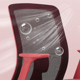 Moderne zwenkstoel Vaste armen Ademend Air Grid Bure stoel met wielen