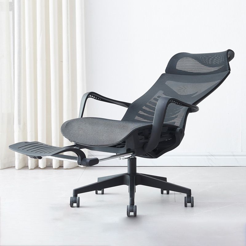 Modern Swivel Chair Adjustable Seat Height Chair with Breathable Back Clearhalo 'furn' 'furn_office_chair' 'Furniture' 'Office Chairs' 'Office Furniture' 'office_chair' 1200x1200_665f118d-6790-46ca-937b-133a95a62e00