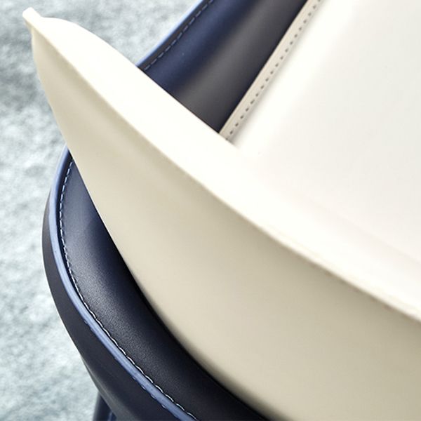 Modern Style Dining Armchairs Upholstered Solid Back Arm Chairs with Metal Legs Clearhalo ' kitchen&dining_furn' 'Dining Chairs' 'Dining Tables & Seating' 'dining_chair' 'furn' 'furn_dining_chair' 'Furniture' 'furniture_dining_chair' 'Kitchen & Dining Furniture' 'kitchen' 1200x1200_665f7533-a994-4bba-b8f8-d92cd40fbecd