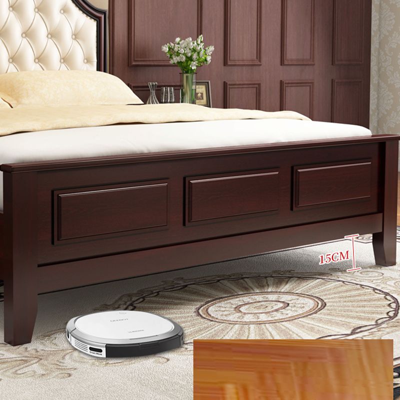 Traditioneel geschreven paneel hoofdeinde standaard bed met knop-getuft