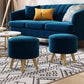 Solid Color Flannel Standard Stool Modern Style Simple Household Round Stool Clearhalo 'furn' 'furn_ottomans_poufs' 'Furniture' 'Living Room Furniture' 'Ottomans & Poufs' 'ottomans_poufs' 1200x1200_66611496-768a-442a-a62a-5a41e1dbc4b1