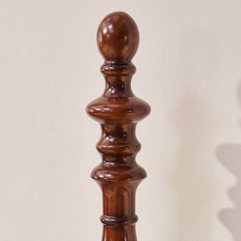 フランスのカントリーエスプレッソ4ポスターベッドヘッドボード付きのクルミポスターベッド