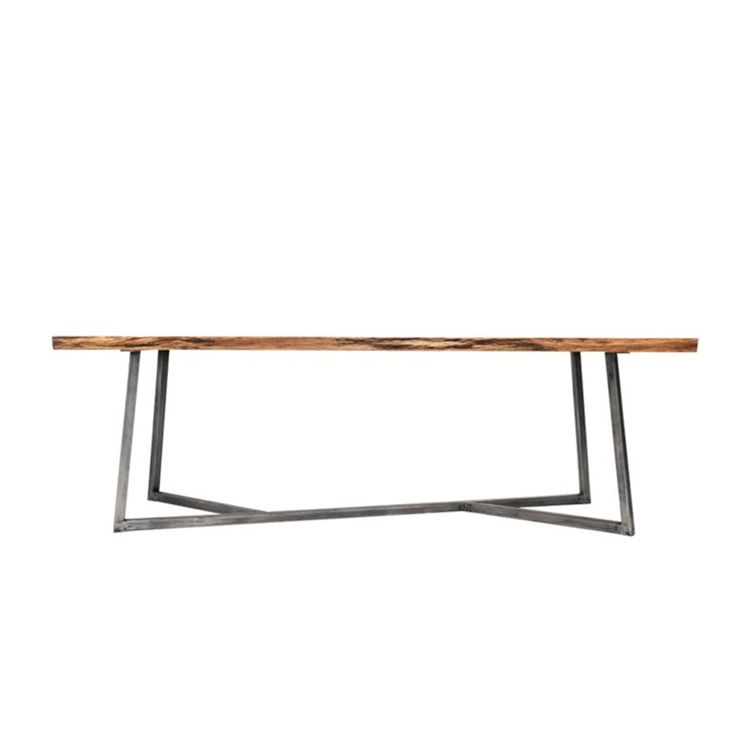 29.5 "H Industrieel Office Desk rechthoekig secretaris -bureau met metalen benen