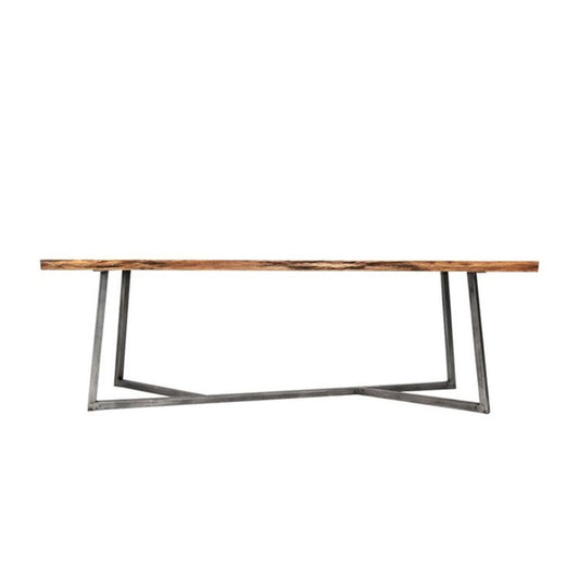 29.5 "H Industrieel Office Desk rechthoekig secretaris -bureau met metalen benen