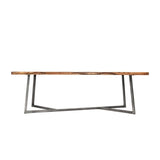 29.5 "H Industrieel Office Desk rechthoekig secretaris -bureau met metalen benen