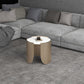 Modern Style White/black Rock Slab Top Round Metal Craft Coffee Table Clearhalo 'Coffee & Accent Tables' 'Coffee Tables' 'coffee_tables' 'furn' 'furn_coffee_tables' 'Furniture' 'Living Room Furniture' 1200x1200_66639964-7cc2-4bd7-ac97-9b4c0706585a
