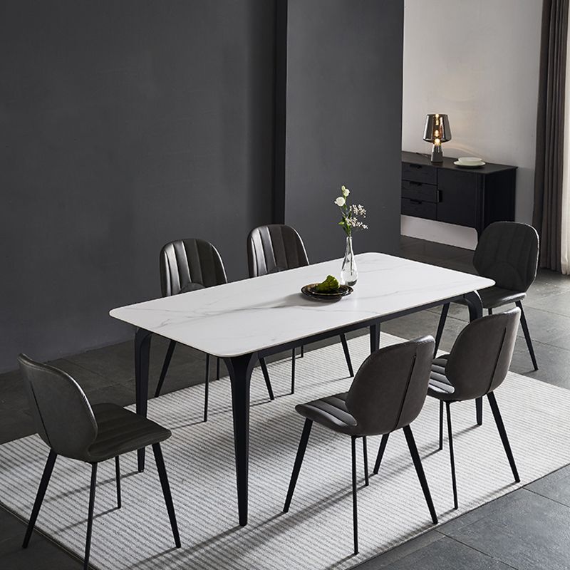 Contemporary 1/4/5/7 Pieces Dining Set Sintered Stone Dining Table Set Clearhalo 'Dining Room Sets' 'Dining Tables & Seating' 'dining_room_set' 'furn' 'furn_dining_room_set' 'Furniture' 'furniture_dining_room_set' 'Kitchen & Dining Furniture' 'kitchen&dining_furn' 'kitchen' 1200x1200_66645da4-fc64-4466-b90c-b9a776d5a85e
